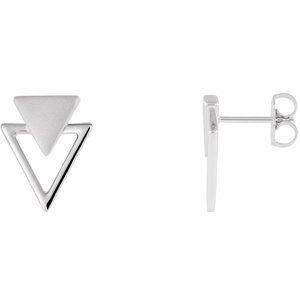 Donalda Traditional Earrings in 9K White Gold