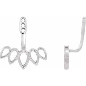 Dolora Traditional Earrings in 9K White Gold