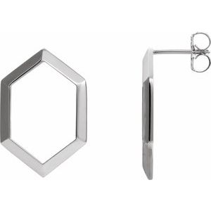 Dulcina Traditional Earrings in 9K White Gold