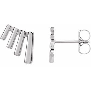 Dacio Traditional Earrings in 9K White Gold