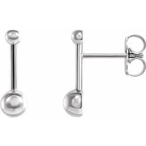 Delyse Traditional Earrings in 9K White Gold