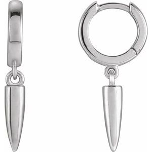 Damrina Traditional Earrings in 9K White Gold