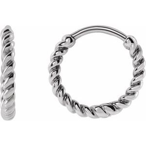 Dorel Traditional Earrings in 9K White Gold