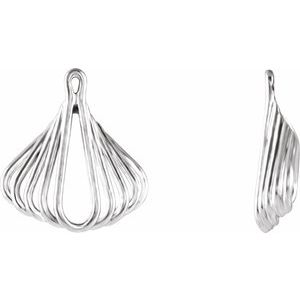 Diksheeka Traditional Earrings in 9K White Gold