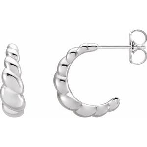 Dragica Traditional Earrings in 9K White Gold