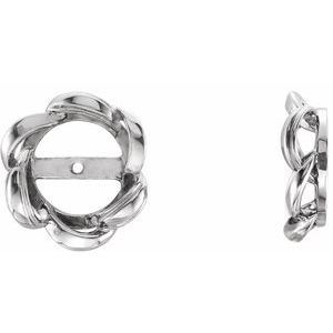 Dilanne Traditional Earrings in 9K White Gold