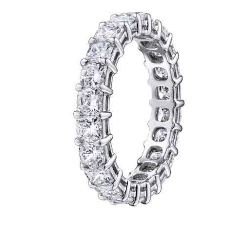 1.75 Ct Lab-Created Cushion Cut Emilynn  Diamond Rings in 9K White Gold