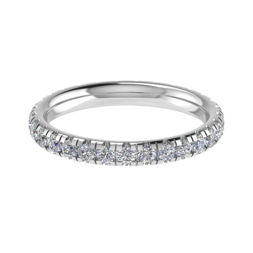 0.5 Ct Lab-Created Round Cut Eymi  Diamond Rings in Silver 925