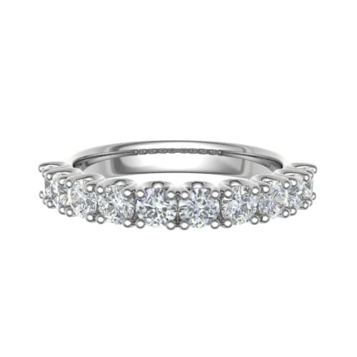 0.5 Ct Lab-Created Round Cut Evyenia  Diamond Rings in 9K White Gold