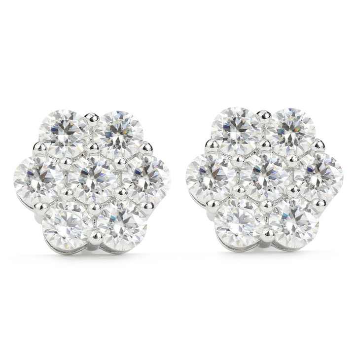 Sherin Lab Grown Pave Set Men's Diamond Earrings