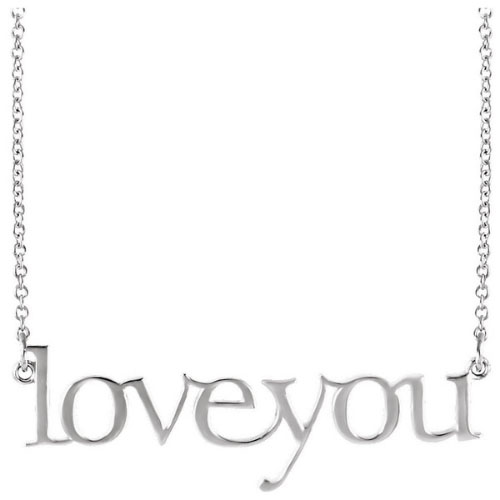 Viara Chain Necklaces in 18K White Gold