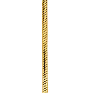 Ella Yellow Gold 1 MM Sterling Silver Necklace