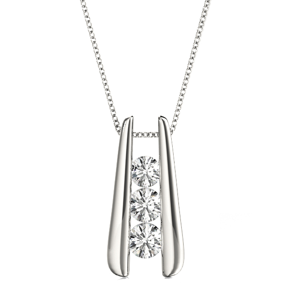 Easton Natural Diamond Prong Set Necklace