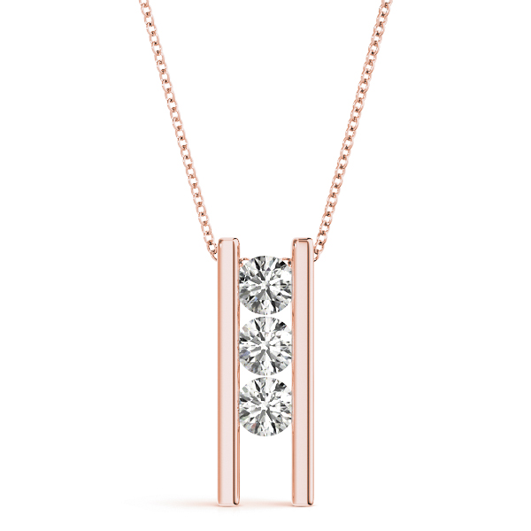 0.24 Ct Lab-Created Diamond Round Cut Colton Designer Pendants Necklaces in Silver 925