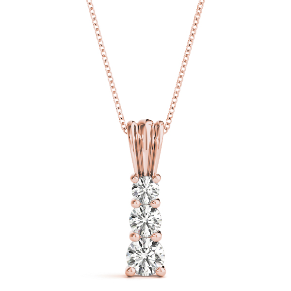 0.25 Ct Lab-Created Diamond Round Cut Joshua Designer Pendants Necklaces in Silver 925
