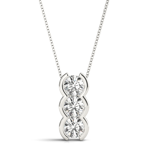 Asher Natural Diamond Bezel Set Necklace
