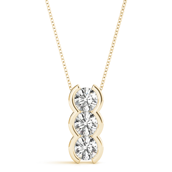 Asher Natural Diamond Bezel Set Necklace