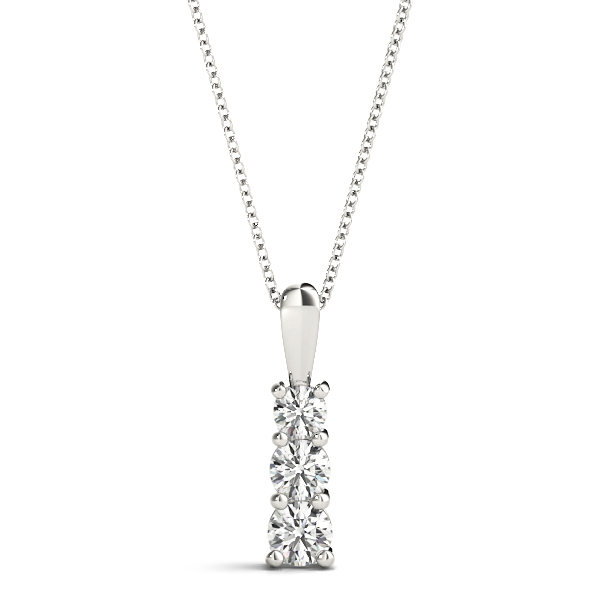 Stanley Natural Diamond Prong Set Necklace