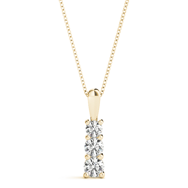 Stanley Natural Diamond Prong Set Necklace