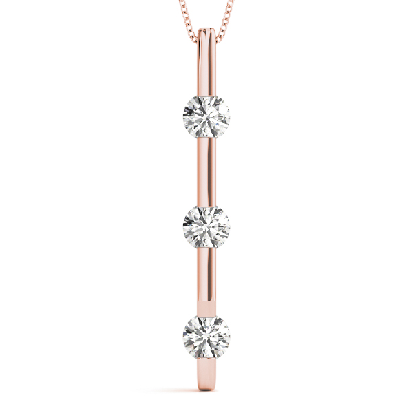 0.24 Ct Lab-Created Diamond Round Cut Filip Designer Pendants Necklaces in Silver 925