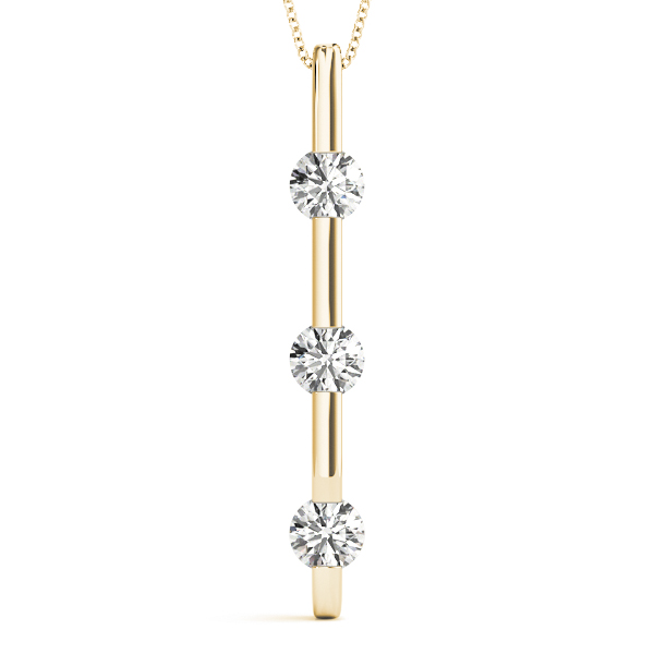 0.24 Ct Lab-Created Diamond Round Cut Filip Designer Pendants Necklaces in Silver 925