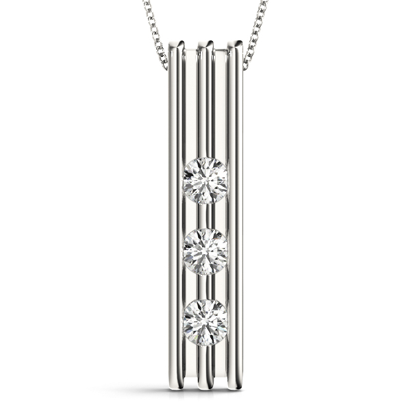 Parry Natural Diamond Bezel Set Necklace