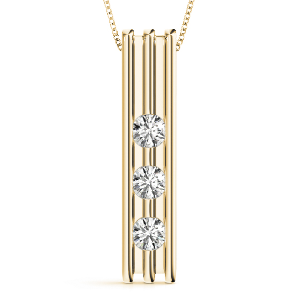 Parry Natural Diamond Bezel Set Necklace