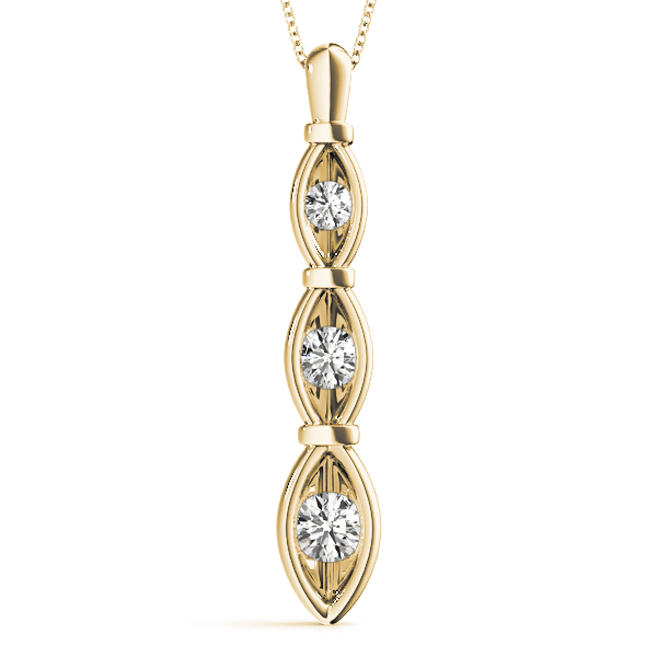 Tristin Natural Diamond Bezel Set Necklace
