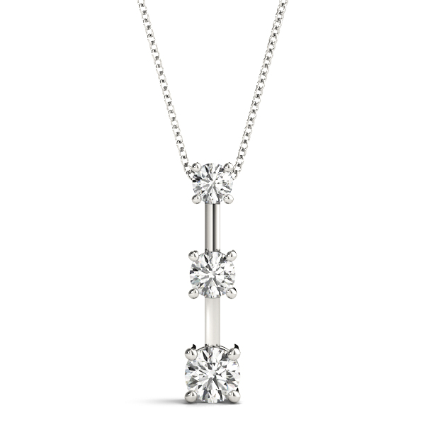 Zeus Natural Diamond Prong Set Necklace