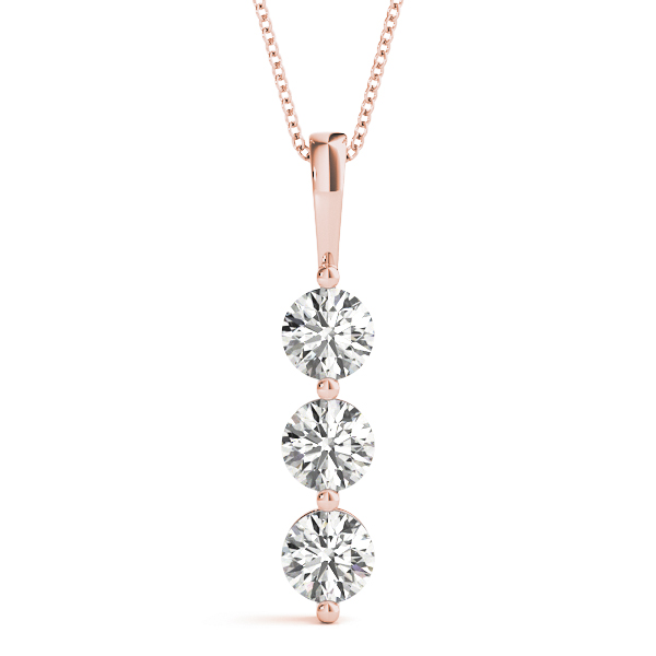 Bill Natural Diamond Prong Set Necklace