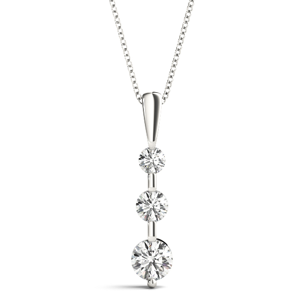 Finn Natural Diamond Prong Set Necklace