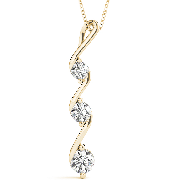 Aaron Natural Diamond Prong Set Necklace