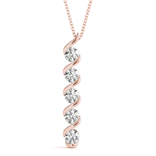 Rishi Natural Diamond Prong Set Necklace