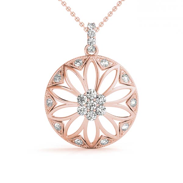 Elijah Natural Diamond Prong Set Necklace