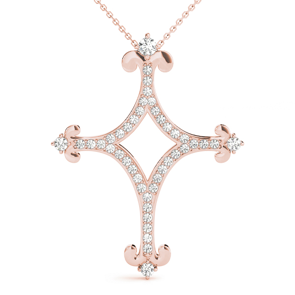 Wolfarm Natural Diamond Pave Set Necklace