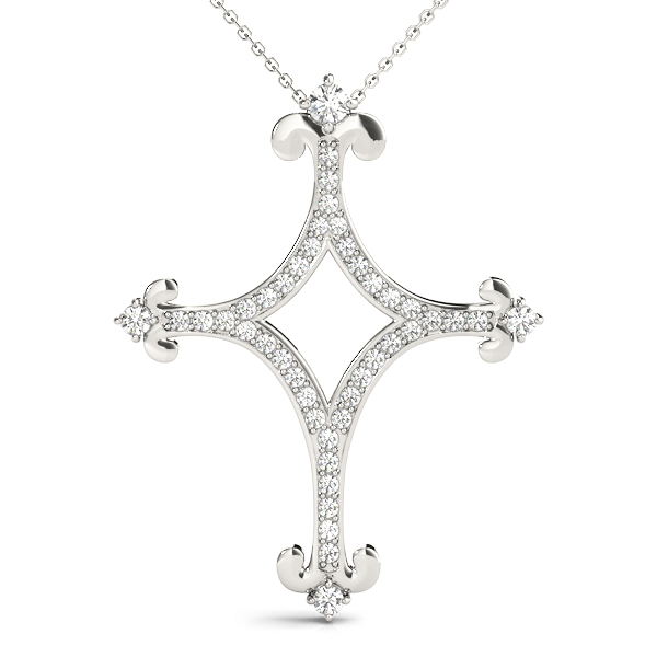 Wolfarm Natural Diamond Pave Set Necklace