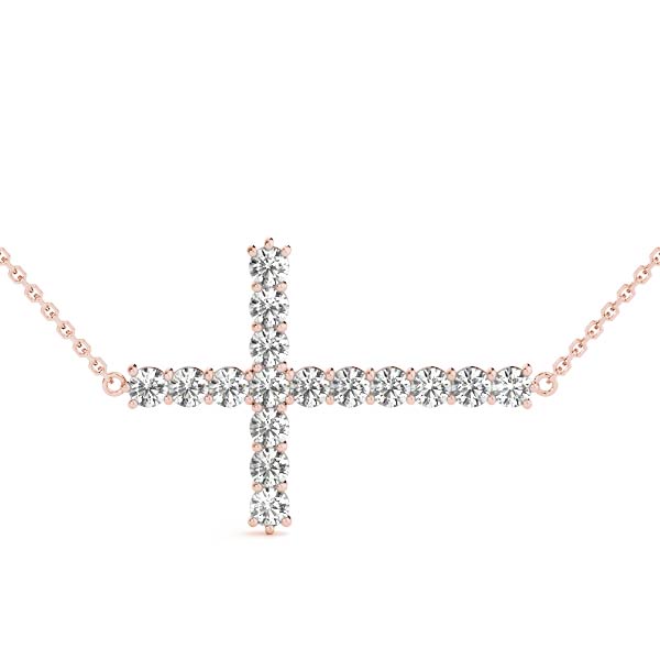 Aston Natural Diamond Prong Set Necklace