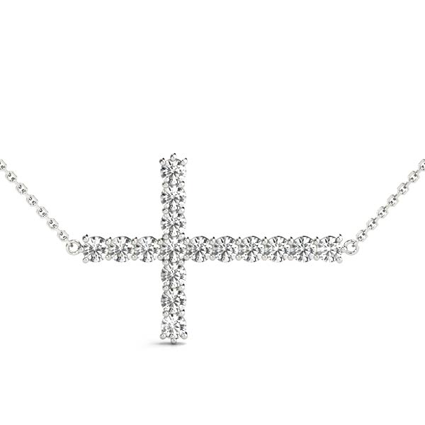 Aston Natural Diamond Prong Set Necklace