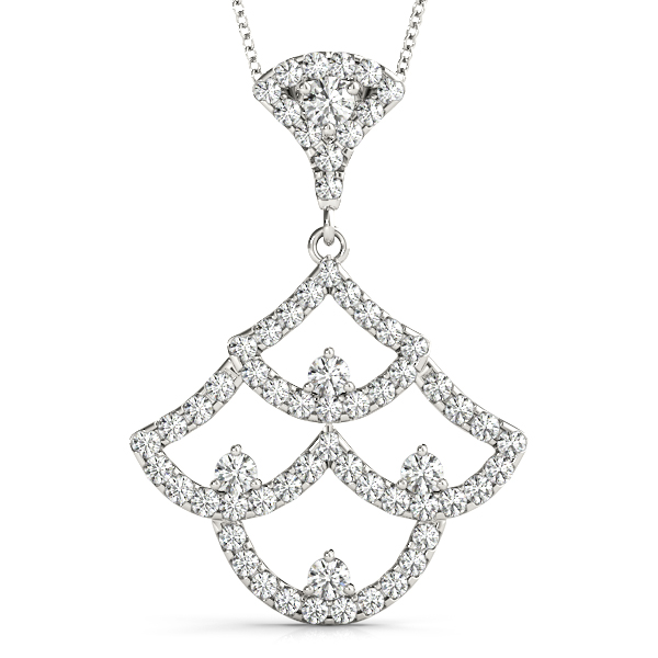 Charles Natural Diamond Micro Pave Set Necklace