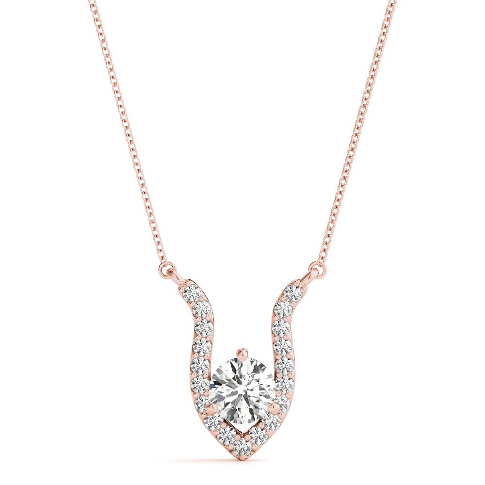 0.23 Ct Lab-Created Diamond Round Cut Cosmos Designer Pendants Necklaces in Silver 925
