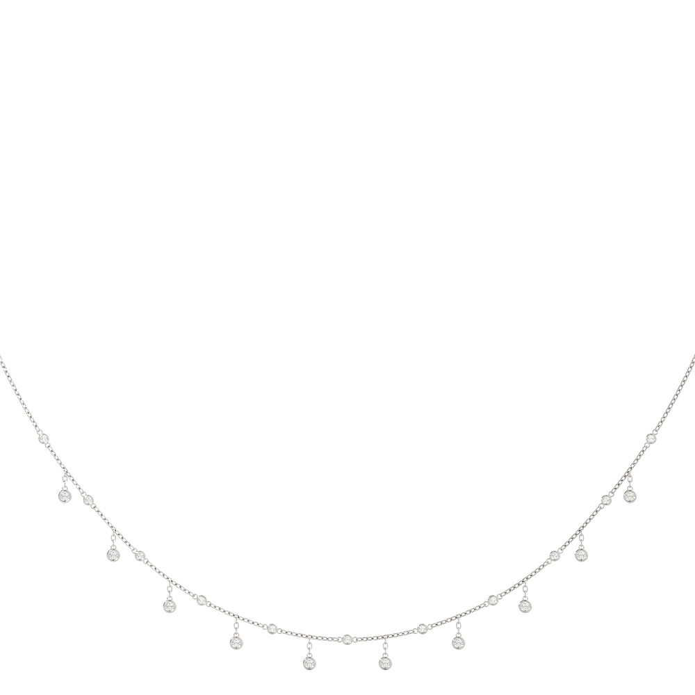Vallon Natural Bezel Set Diamond Necklace