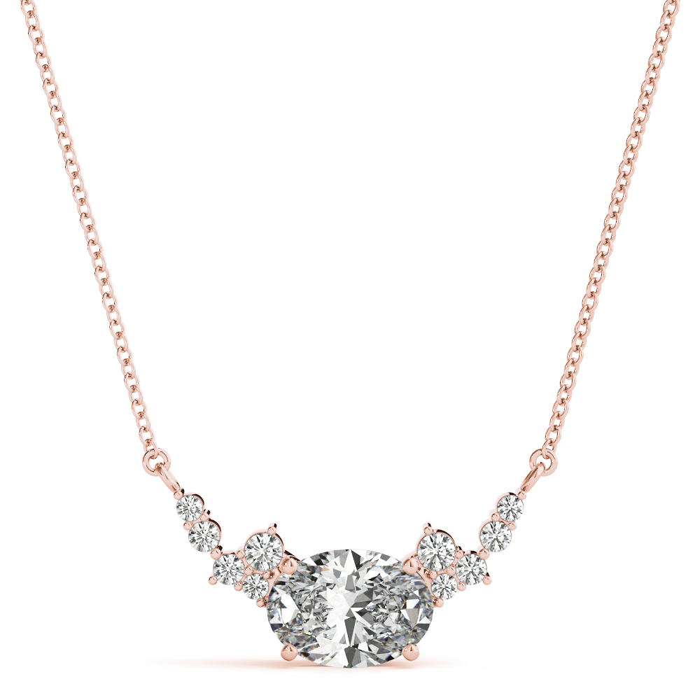 Veida Lab-Created Diamond 4 Prong Set Necklace