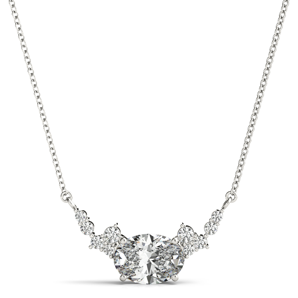 Veida Lab-Created Diamond 4 Prong Set Necklace