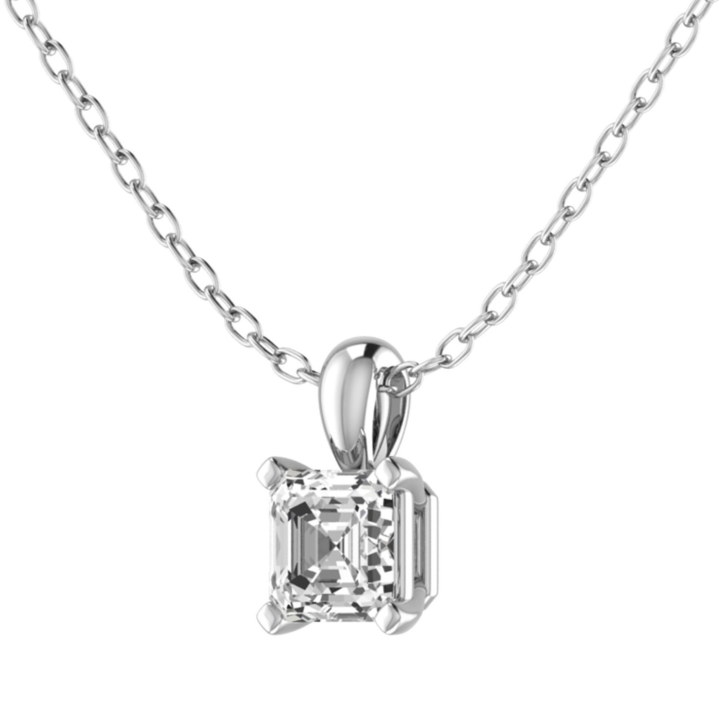 Quinley 4 Prong Solitaire Pendant Necklace | Sunshine Diamonds