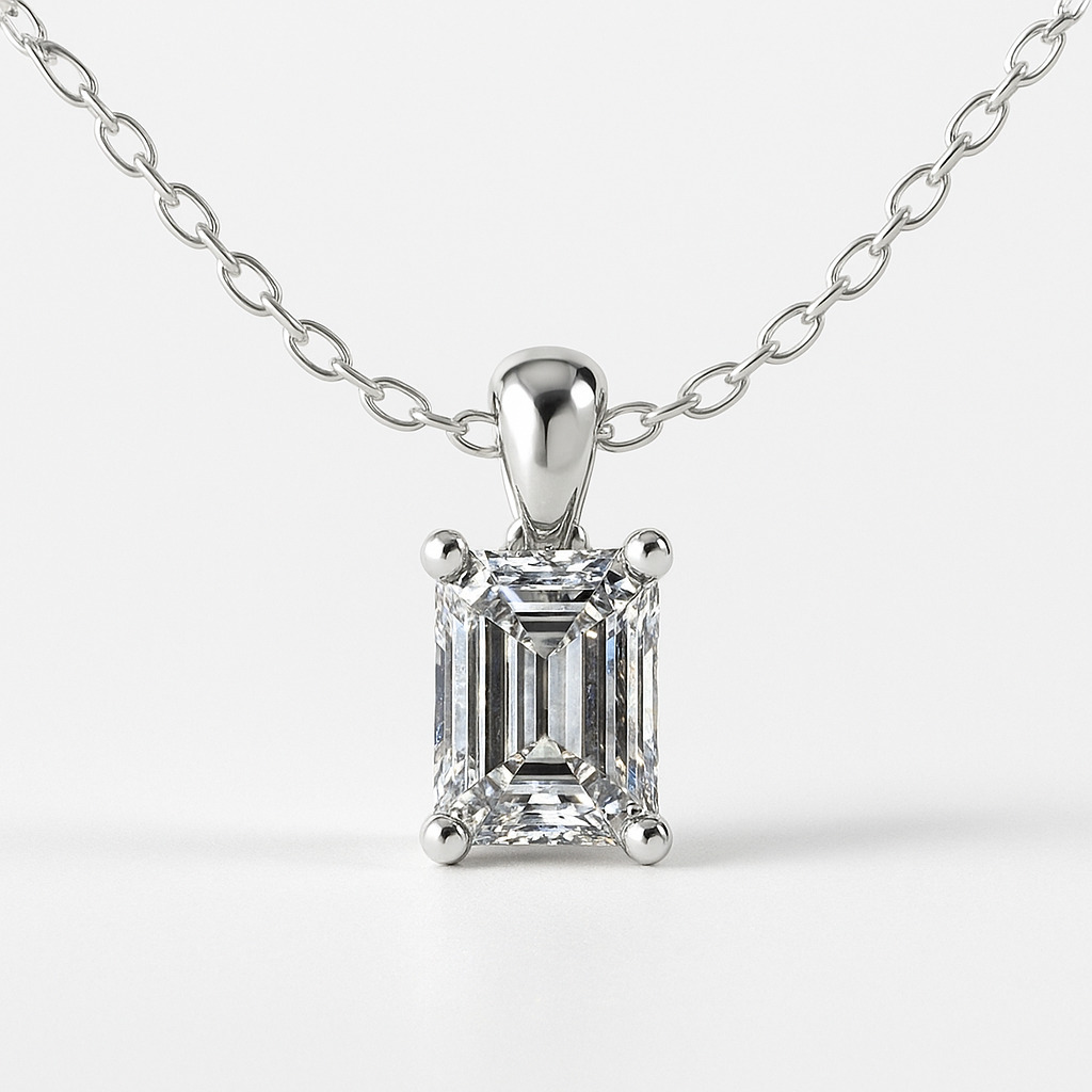 Rutina 4 Prong Solitaire Pendant Necklace