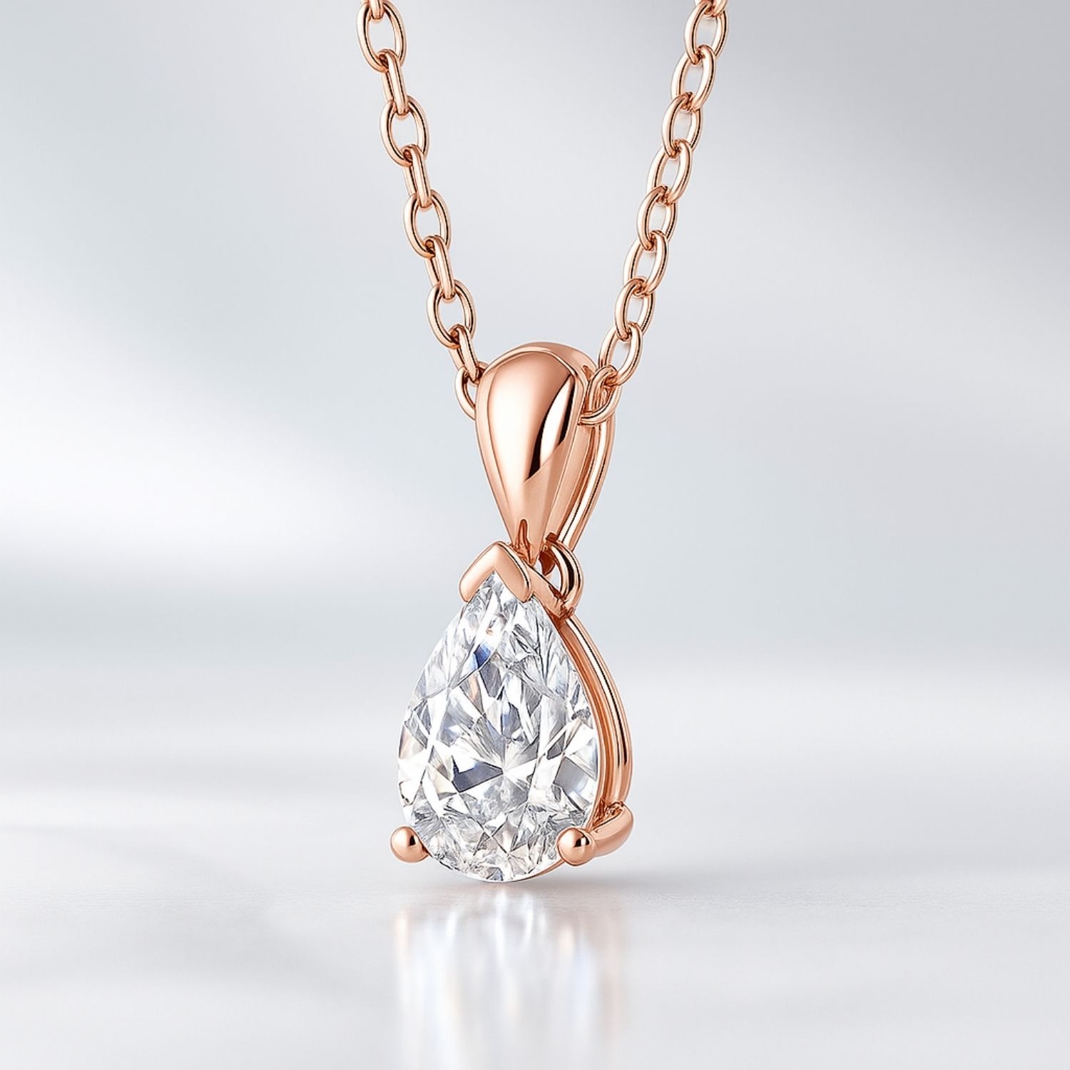 Quena 3 Prong Solitaire Pendant Necklace | Sunshine Diamonds
