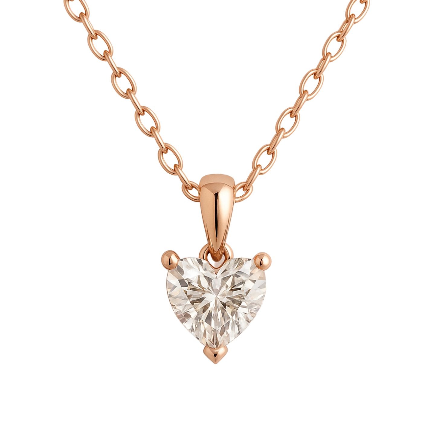 Ruperta 3 Prong Solitaire Pendant Necklace