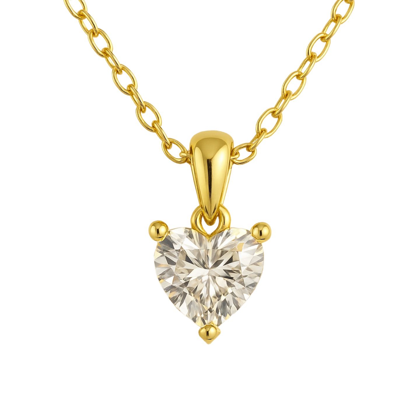Ruperta 3 Prong Solitaire Pendant Necklace