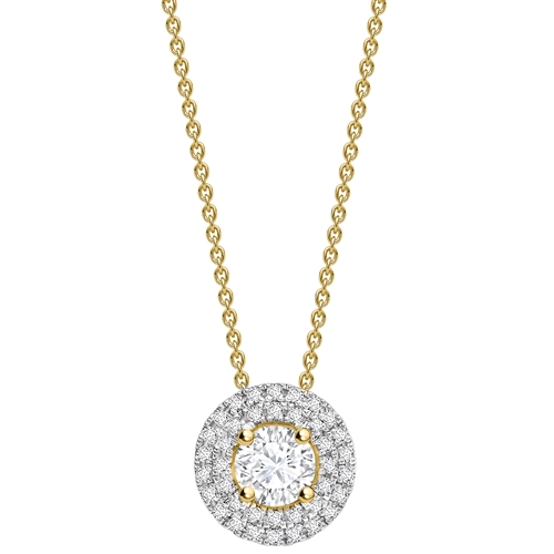 Trinette Natural Diamond 4 Prong  Necklace