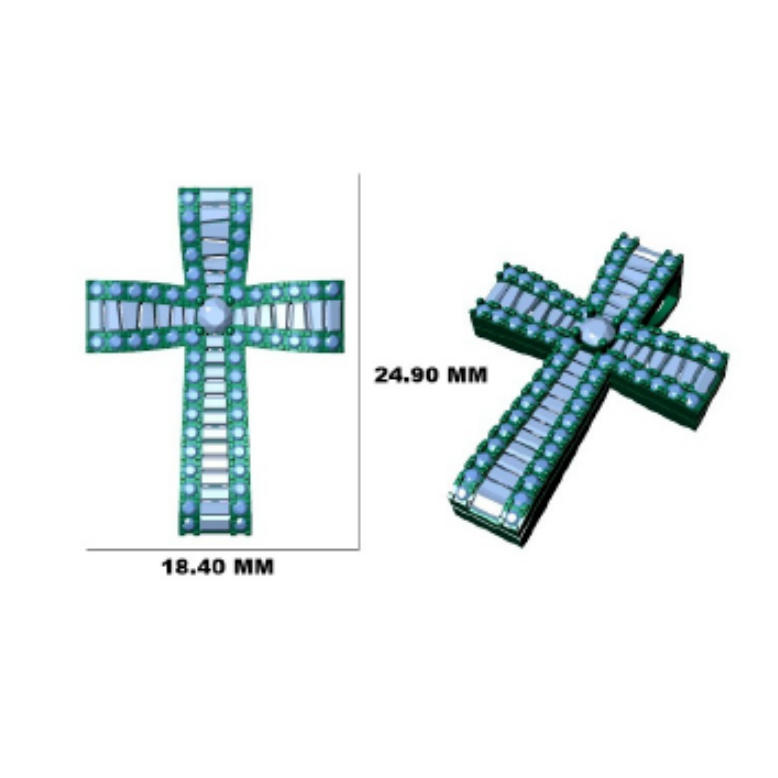 Pawlina 0.25 Carat Cross Necklace | Sunshine Diamonds